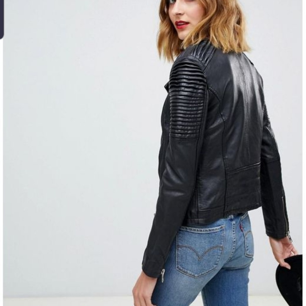 Barneys leather Moto Jacket